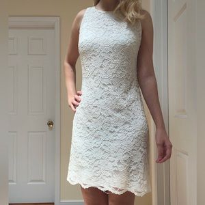 Lauren Ralp Lauren white lace sheath dress